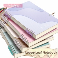 Agenda planificateur personnalisé A5/B5 en gros classeur rigide carnet de notes ensemble papier promotionnel carnet de notes cadeau d'affaires