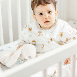 THE FARM seprai tempat tidur bayi bambu cetak kustom seprai pas dengan sarung bantal penutup selimut - Product Image 3