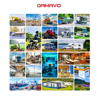 DAMAVO YML229 Barre LED flexible à port USB pour éclairage intérieur de véhicule, lumière de tête de lit murale, commande tactile 12V/24V pour camping-car 2W