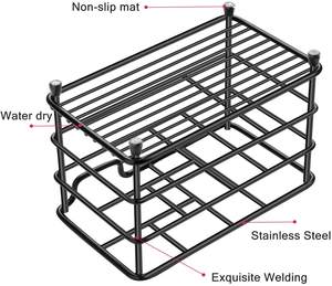 Soporte de cepillo de dientes de hierro hecho a medida estante de baño familiar - Product Image 5