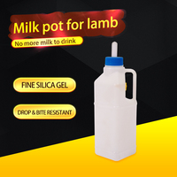 Nouvelle biberon en silicone non toxique pour agneau, mouton, vache, veau, chèvre, avec tétine en caoutchouc, longue durée de vie pour les nourrisseurs d'animaux