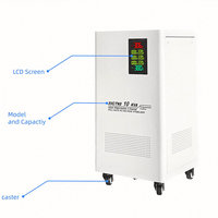 Régulateur de tension automatique 380V 220V 15/20/40/50/60/80/100kva Tns/svc Triphasé AC 50/60Hz Stabilisateur industriel SVC