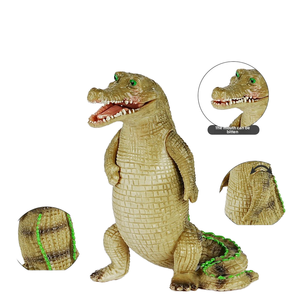 Modelos de animales salvajes de plástico realista, juguetes educativos cognitivos para niños y niñas, cocodrilo y cocodrilo del Nilo para niños - Product Image 6