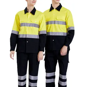 OEM थोक एफआरसी सुरक्षा workwear आग retardant coveralls उद्योग आग प्रतिरोधी कपड़े