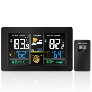 Estación Meteorológica Inalámbrica Digital con Control por Radio, Higrómetro, Termómetro, Sensor USB, Pantalla LCD OEM, Fase Lunar - Product Image 1