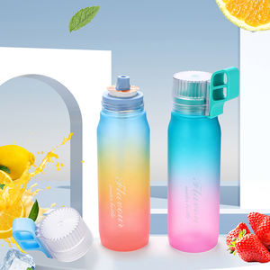 Özel Logo 750ml hava kokulu meyve lezzet Pod taşınabilir kullanımlık plastik içecek su şişeleri spor Tritan Flavoured su şişesi - Product Image 4