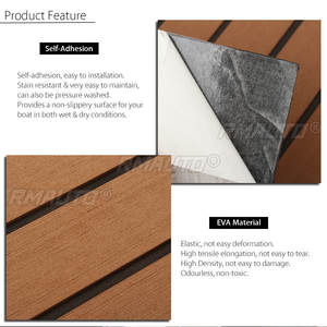 Revêtement de sol auto-adhésif en mousse EVA 3000x900x6mm pour bateaux, yachts, camping-cars, caravanes, marine, imitation teck, tapis de sol décoratif - Product Image 2