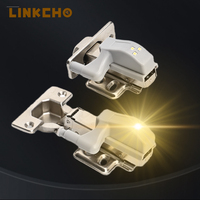 Lumière de charnière LED, capteur tactile intelligent, type poussoir, étanche, durable, accessoires de porte de placard pour hôtel, atelier, salle de bain, salle à manger