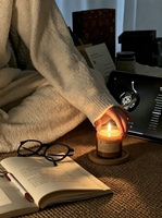 Bougie parfumée artisanale en verre ambré pour la décoration intérieure, relaxation et bien-être, parfum personnalisable, vente en gros, faible MOQ, directement de l'usine