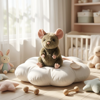 Peluche réaliste de rat magnétique à poser sur l'épaule, jouet en peluche doux, simulation de souris, décoration, cadeau
