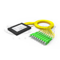 Divisor Óptico SC PLC 1x64 1x128 Bajo IL 14dB Telcordia GR-1209 Certificado RoHS Usado en Sistemas de Telecomunicaciones FTTX PON CATV 5G