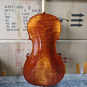 Violonchelo Yashi Profesional Hecho a Mano con Acabado Natural Flameado, con Arco <span class=keywords><strong>de</strong></span> Madera <span class=keywords><strong>de</strong></span> <span class=keywords><strong>Brasil</strong></span> y la <span class=keywords><strong>Mejor</strong></span> Calidad, Precio <span class=keywords><strong>de</strong></span> Fábrica - Product Image 3