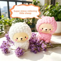 Jouet Squishy Alpaga Viral en PU à Rebond Lent, Jouet Anti-Stress à Presser, Jouet Fidget Unisexe Tous Âges, Vente en Gros Usine