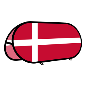 Bannière ovale pop-up en tissu warp-knitted pour la promotion publicitaire en extérieur – Tente extérieure (Danemark) - Product Image 1