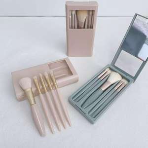 Ensemble de 5 pinceaux de <span class=keywords><strong>maquillage</strong></span> avec miroir, mini ensemble de pinceaux de beauté multifonctionnel <span class=keywords><strong>complet</strong></span> pour le visage, les lèvres, nouveau, <span class=keywords><strong>complet</strong></span> pour les ombres à paupières - Product Image 6