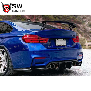 Carbon Fiber V-orsteiner Style Rear Diffuser for BMW F80 M3 <strong>F82</strong> F83 M4 Upgrade Rear Bumper Lip Splitter <strong>Spoiler</strong> Cover Trim - Product Image 5