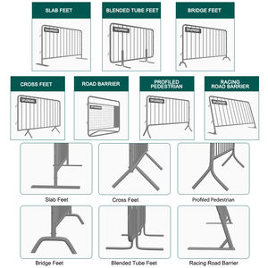 Pannelli di recinzione per cortile per bovini recinzione perimetrale temporanea/controllo della folla barriera di sicurezza in acciaio per barriere pedonali - Product Image 6