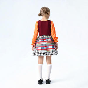 Costume <span class=keywords><strong>de</strong></span> style Cendrillon pour filles, cape médiévale, robe, déguisement d'Halloween, tenue <span class=keywords><strong>de</strong></span> scène, polyester - Product Image 4