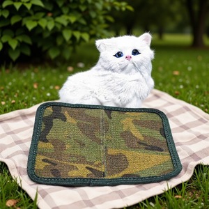 Gants de toilettage pour chat, motif camouflage, gants multi-usages pour l'élimination des poils d'animaux, pour le soin du pelage des chiens - Product Image 1