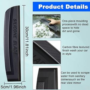 Escobilla de Goma para Limpiar Ventanas de Coche, Ducha y Espejos, en Oferta - Product Image 4