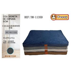 Tappetino per Animali Domestici Super Morbido in Spugna Cristallina Blu Scuro 65*95*5cm, Comodi Lettini per Animali - Product Image 1