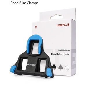 Pédale auto-bloquante LEBYCLE pour vélos de route, construction métallique, ajustement universel, design durable et antidérapant - Product Image 1