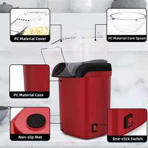 Máquina de Palomitas de Maíz de Aire Caliente, Miniatura, de Plástico, Venta Directa de Fábrica SKQ, Uso Doméstico, 1200W, Funcionamiento Silencioso - Product Image 3
