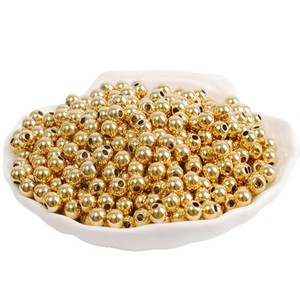 Copper Plated <b>Spacer</b> Beads 3mm Gold Silver DIY Jewelry Findings Handmade Accessories - Product Image 3