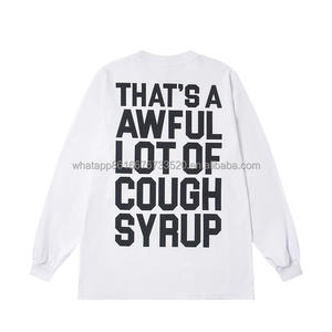 Felpa con Cappuccio di Alta Qualità 100% Cotone Abbigliamento Uomo Streetwear Maniche Lunghe 'THAT'S a AWFUL <span class=keywords><strong>LOT</strong></span> of COUGH SYRUP' Felpa Oversize per Uomo - Product Image 3