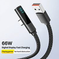 Harga Grosir Pabrik 1.2m Kabel Pengisian Cepat 100W Tipe C 5A dengan Jalinan Nilon, Kabel Pipih dengan Sambungan 90 Derajat untuk Earphone
