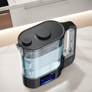 2l 수소 물 주전자 발생기 2025 상업용 블랙 휴대용 2000 3000ppb 전기 풍부한 이온화 기 병 전기 분해 기계 - Product Image 5