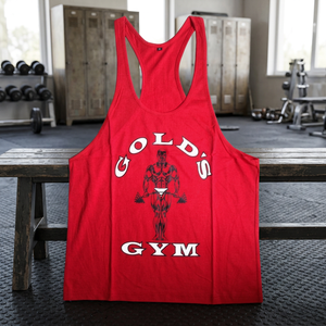 Gold Gym Singlet Custom Printed Breathable Casual 100% Cotton <b>Stringer</b> <b>Vest</b> Tank Top for Men Adults - Product Image 3