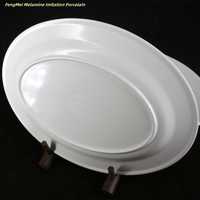 Décalcomanie européenne Usine Vente en gros Assiettes en mélamine en forme de taille Ensemble de vaisselle en céramique plastique Assiette de maison pour restaurant occidental hôtel