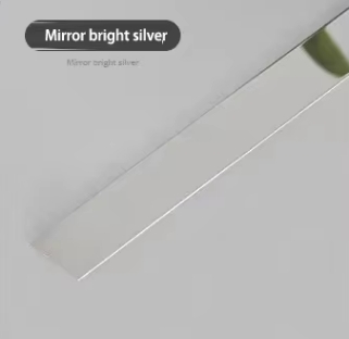 Mirror bright silver
