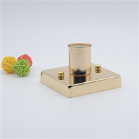Accessoires d'éclairage, pièces détachées, supports de lampe murale carrés en fer E27 et bases de lampe