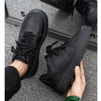 Zapatillas Deportivas Retro de Malla con Cordones para Hombre, Modelo Jedi Negro 2025, con Plataforma Gruesa, Impermeables, Transpirables, Acolchadas y Ligeras