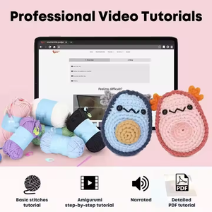 Kit de <span class=keywords><strong>Ganchillo</strong></span> para Muñeca de Aguacate Kawaii, Fácil para Principiantes, con Tutorial en Video <span class=keywords><strong>Paso</strong></span> <span class=keywords><strong>a</strong></span> <span class=keywords><strong>Paso</strong></span>, para Manualidades Terapéuticas, Muñeca de <span class=keywords><strong>Ganchillo</strong></span> Tejida <span class=keywords><strong>a</strong></span> Mano - Product Image 4