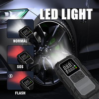 Démarreur de pompe de voiture ABS intelligent sans fil avec gonfleur de pneu 19MM 150psi compresseurs d'air de voiture d'éclairage de secours