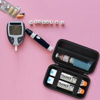 Stylo à épinefrine et inhalateur pour l'asthme, étui de voyage médical simple avec fermeture éclair en EVA