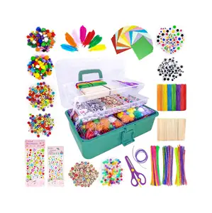 Kit de manualidades Diy para niños, suministros creativos para la escuela y el hogar, Kit de arte, gran oferta, 2022