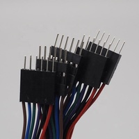Konektor Kabel Dupont Pitch 2.54mm Kustom, Rakitan Kabel Jumper 2/3/4/5/6/7/8 Pin