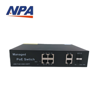 Switch de Red PoE de 4, 8, 16 y 24 Puertos, 250m, VLAN, Web, No Administrado, Gigabit Ethernet, en Stock