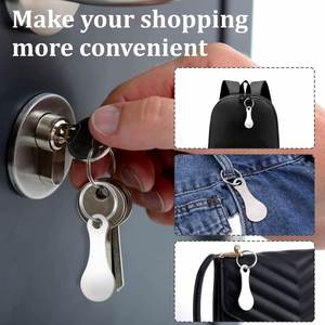 Mini Stainless Steel Key Ring Shopping Trolley Tokens Keychain for Grocery Shopping Cart - Product Image 5
