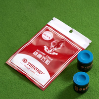 Lot de 2 craies de billard et snooker Winsir de haute qualité, huileuses, sèches, neutres, de forme ronde, avec logo personnalisé