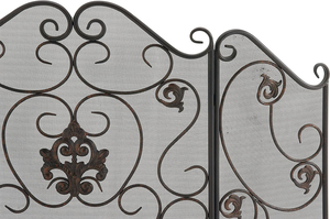 Manufacturers Wholesale Vintage Indoor Metal Mesh Classic Fireplace <strong>Screen</strong> with 3 Panel Child <strong>Guard</strong> Standing <strong>Fire</strong> Place <strong>Screen</strong> - Product Image 3