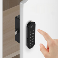 Serrure Intelligente Rechargeable pour Armoire et Tiroir, Déverrouillage Numérique par Mot de Passe sur Écran Tactile, Matériau Plastique pour Casiers de Gym, Écoles et Salles de Bain