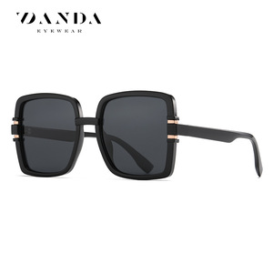 Danda Women's Polarized Sunglasses TR7553 Black <b>Large</b> <b>Frame</b> 100% UV Protection Sun Protection Driving Style - Product Image 5