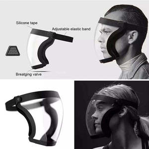 Đầy đủ mặt lá chắn trong suốt an toàn mặt nạ với filthers dầu-giật gân bằng chứng mắt Mặt chống sương mù che đầu bảo vệ công việc Kính - Product Image 4