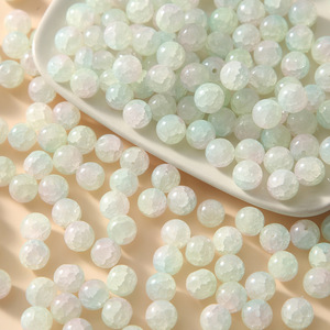 10mm 50 pièces/sac nouveau pour 2024 <span class=keywords><strong>perles</strong></span> d'émail de verre craquelé utilisées pour la fabrication de bracelets de bijoux - Product Image 5