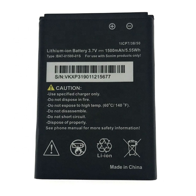Mobile Battery BAT-01500-01S for Sonim XP3 XP3800 Phone 1500mAh